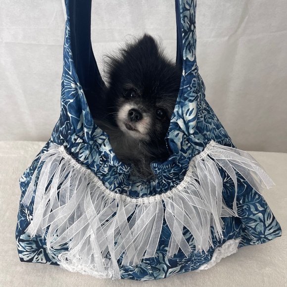 DESIGNER "FURBABY" TOTE CARRIER (NWOT) HANDMADE - Picture 1 of 15